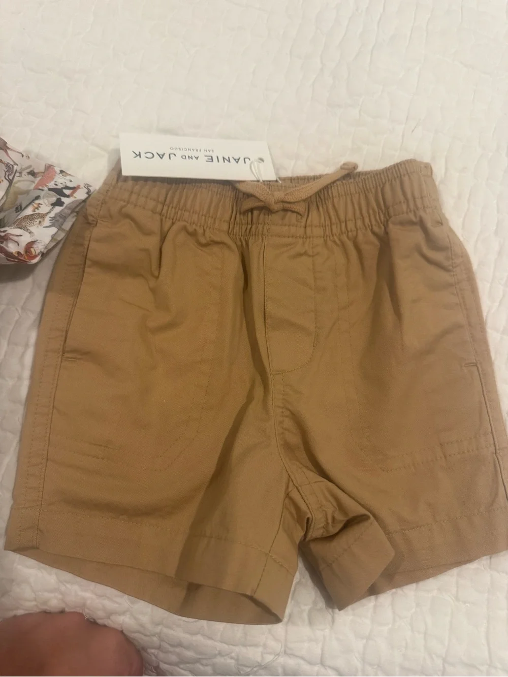 Janie and Jack Boys Liberty Print Shirt + Khaki Shorts